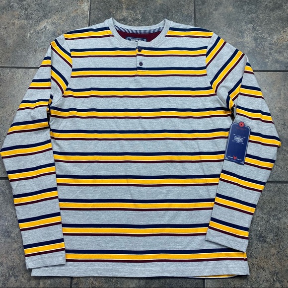 Company 81 Other - NEW! Men’s Company 81 Long Sleeve Striped Henley T-Shirt Size XL W/Tags